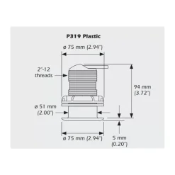 AIRMAR P319 pour GARMIN 8 broches
