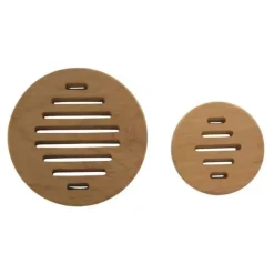 ARC MARINE Grille d'aération ronde en teck
