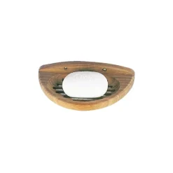 ARC MARINE Porte-savon teck coquille