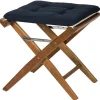 ARC MARINE Tabouret toile rembourrée bleu