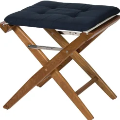 ARC MARINE Tabouret toile rembourrée bleu