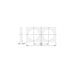 BERKER Cadre de finition integro double