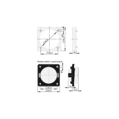 BERKER Interrupteur integro double 12/230 V