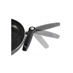 BIALETTI Wok aluminium manche repliable
