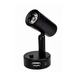 CARBEST Liseuse LED orientable | ø 50 x 85 mm | port USB