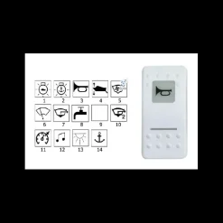 CS Façade blanche interrupteur Contura II