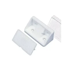DECMO 10 équerres plastiques 4 vis 43 x 20 mm