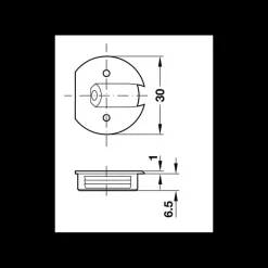 DECMO Lot de 10 inserts d'assemblage oblique