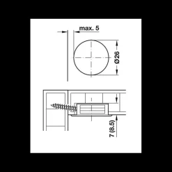 DECMO Lot de 10 inserts d'assemblage oblique