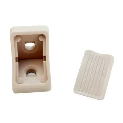 DECMO Lot de 10 équerres d'assemblage 2 trous avec cache