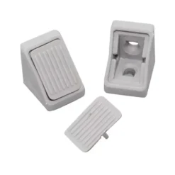 DECMO Lot de 10 équerres d'assemblage 2 trous avec cache