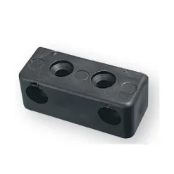 DECMO Lot de 10 équerres d'assemblage noires 4 trous