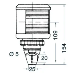 DHR35 Feux de navigation - 20 m 24V