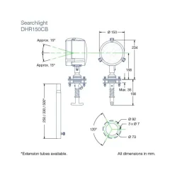 DHR Projecteur LED DHR150CB