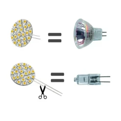 DIXPLAY ampoule 21 LED blanc neutre