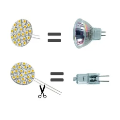 DIXPLAY Ampoule 10 LED Blanc neutre