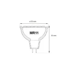DIXPLAY Ampoule à LED culot MR 11