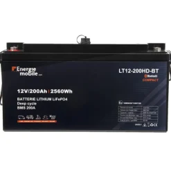 EM Batterie Lithium LT 12-200 Ah HD-BT | 2560 Wh