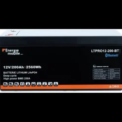 EM Batterie Lithium LTPRO 12-200 Ah BT | 2560 Wh