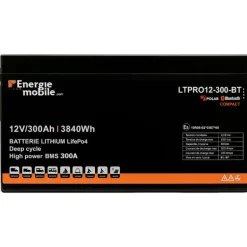 EM Batterie Lithium LTPRO 12-300Ah HD-P-BT - 3840 Wh