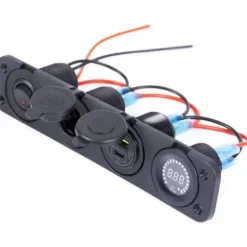 EM Mini tableau L 12V + USB/C + Voltmètre Pro DC