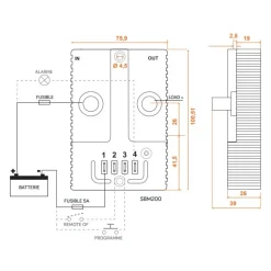 EM Sauvegarde de batterie SBM200 | 200 A