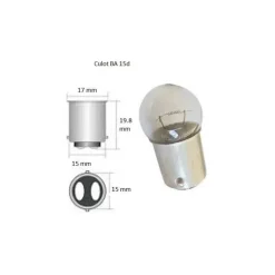 EUROMARINE Ampoule 12V/10W Culot BA 15D