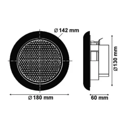 EUROMARINE Haut-parleurs 80 W
