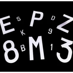 EUROMARINE Lettre adhésive 70 mm | blanche