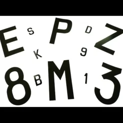 EUROMARINE Lettre adhésive 120 mm | noire