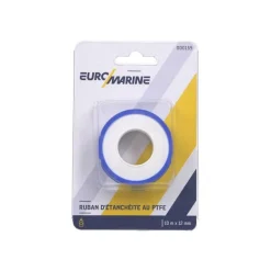 EUROMARINE Ruban d'étanchéité téflon | 12 mm x 10 mètres