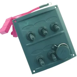 EUROMARINE Tableau électrique 12V 5 interrupteurs
