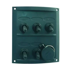 EUROMARINE Tableau électrique 12V 5 interrupteurs