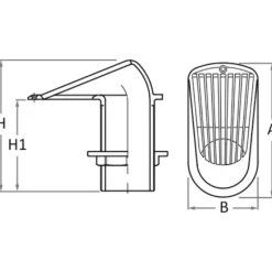 GUIDI Crépine passe-coque bronze