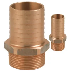 GUIDI Embout cannelé bronze filetage mâle