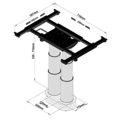 ILSE Pied de table 7329 GX8RE