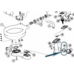 JABSCO Valve canard WC marins