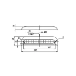 JOKON 3ème feu stop 385 x 97 x 40 mm