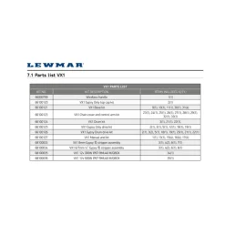 LEWMAR Kit pièces détachées guindeau VX1