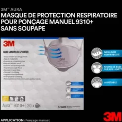 3M Boîte de 20 masques FFP1 | 9310+