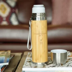 NORTHCORE Thermos® bambou en acier 360 ml avec mug
