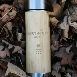NORTHCORE Thermos® bambou en acier 360 ml