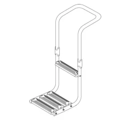 NUOVA RADE Echelle Plate-forme immergée pliable