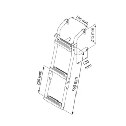 NUOVA RADE Echelle pliable traverse étroite