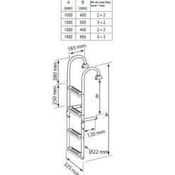 NUOVA RADE Echelle pliable à 180°