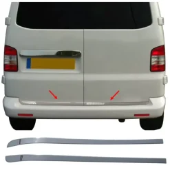 OMAC  Baguette de protection double porte inox VW T5