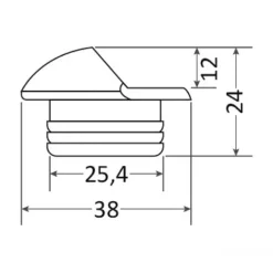OSCULATI Alcor Éclairage de courtoisie LED IP67
