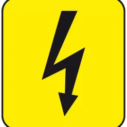 OSCULATI Autocollant danger 25x27 mm