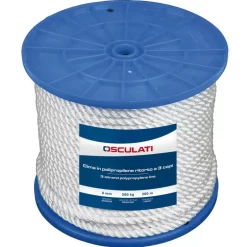 OSCULATI Cordage 3 torons polypropylène blanc