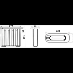 OSCULATI Echelle d'urgence encastrée de secours ISO 15085